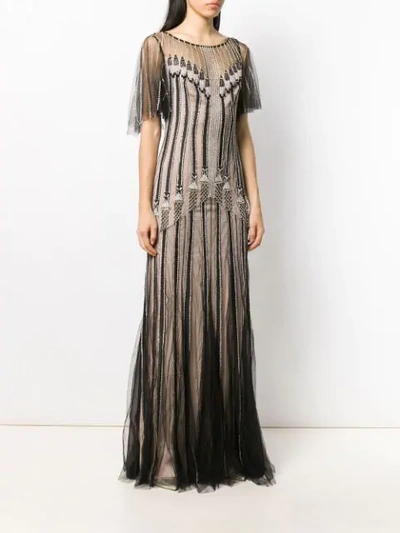 TEMPERLEY LONDON MOONLIGHT GOWN - 黑色