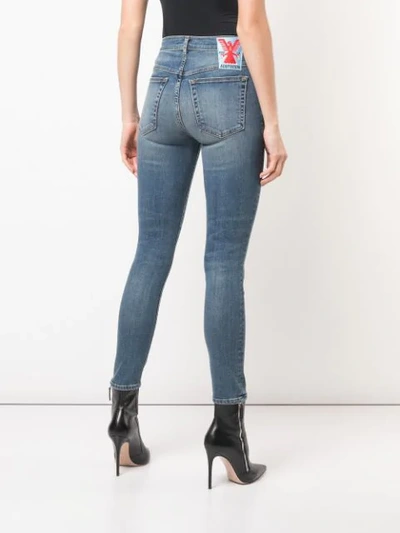 Shop Adaptation Skinny-jeans Mit Logo-patch In Blue