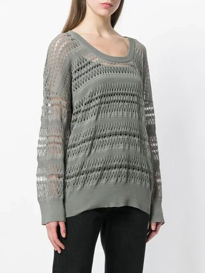 Shop Christian Wijnants Panelled Oversized Sweater In Grey