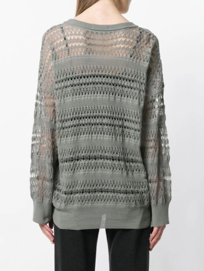 Shop Christian Wijnants Panelled Oversized Sweater In Grey