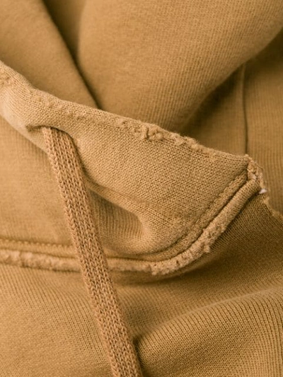 Shop Nili Lotan Drawstring Hooded Sweatshirt In Brown