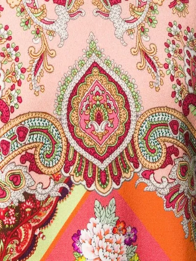 Shop Etro Mix Paisley Top In Pink