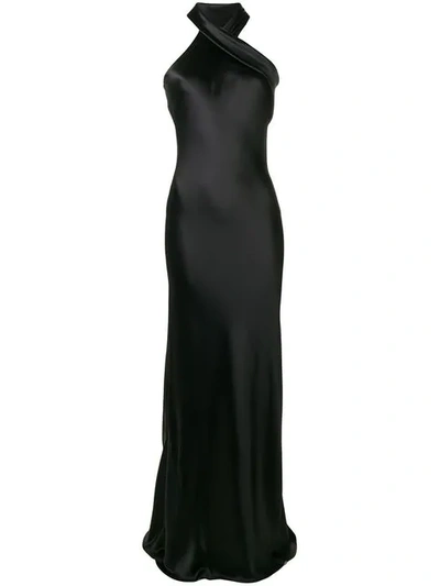 Shop Galvan Pandora Dress In Black