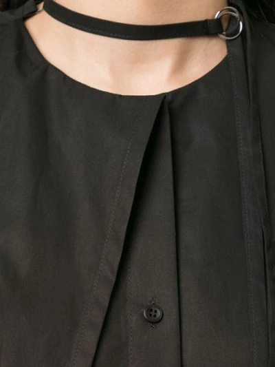 Shop Boyarovskaya Oversized Button Down Shirt In Black