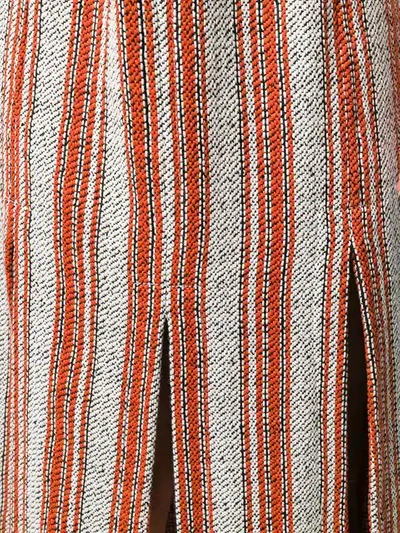 Shop 3.1 Phillip Lim / フィリップ リム 3.1 Phillip Lim Striped Fringed Skirt - White