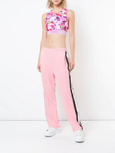 Shop Puma X Sophia Webster Gradient Sports Bra Top In Pink