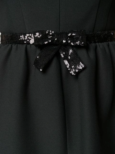 Shop Miu Miu Sequin-embellished Mini Dress In Black