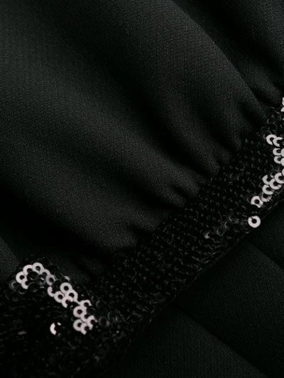 Shop Miu Miu Sequin-embellished Mini Dress In Black