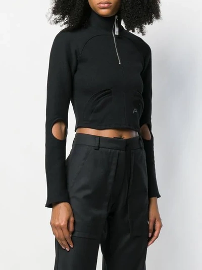 Shop A-cold-wall* Piping Crop Top In Black