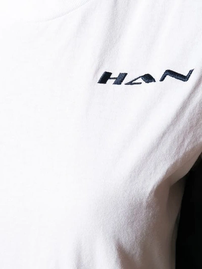 Shop Han Kjobenhavn Logo Embroidered T In White