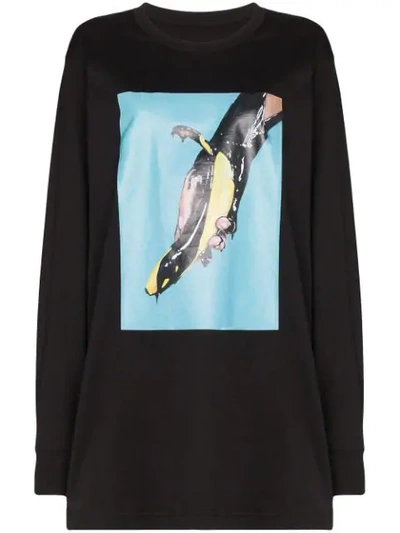 Shop Ten Pieces X Rude Hand Bananna Print T-shirt In Black