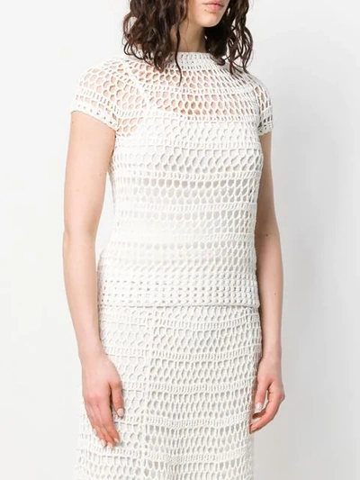 Shop Theory Crocheted T In White