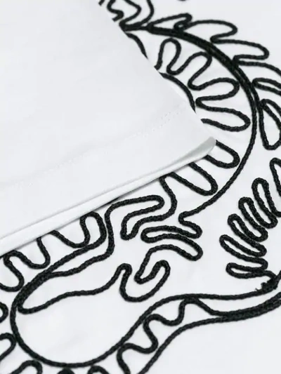 Shop Kenzo Dragon Embroidery T-shirt - White