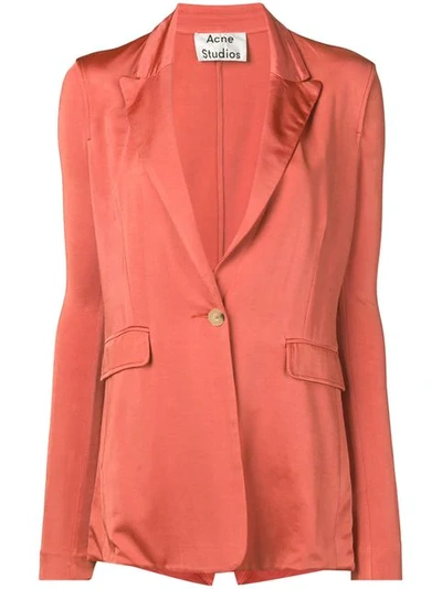 Shop Acne Studios Janine Blazer In Red