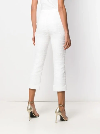 Shop Balmain Elegante Tweedhose In White