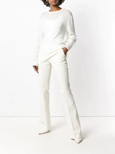 Shop Jil Sander Wool Jumper In White