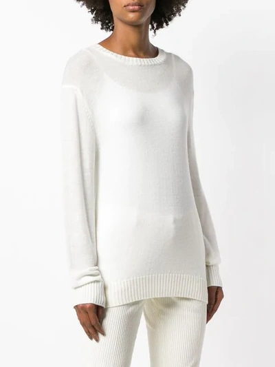 Shop Jil Sander Wool Jumper In White