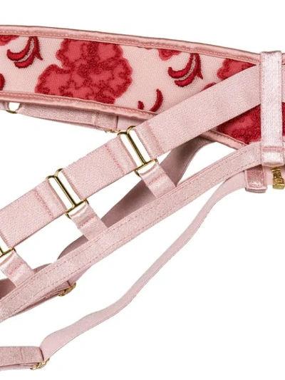 Shop Bordelle Amaya Suspenders In Pink