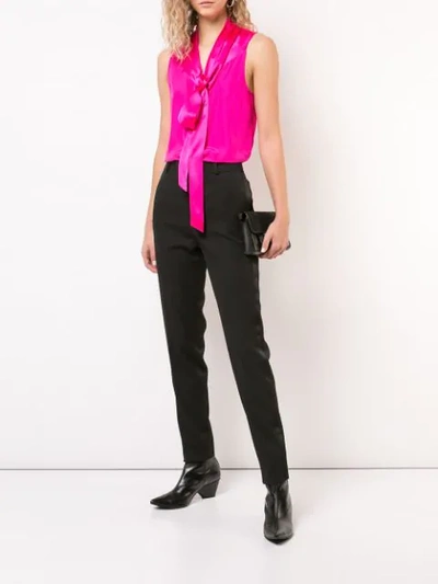 Shop Barbara Bui Pussy Bow Blouse In Pink