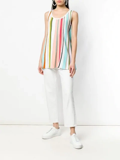 Shop Missoni Striped Tank In White