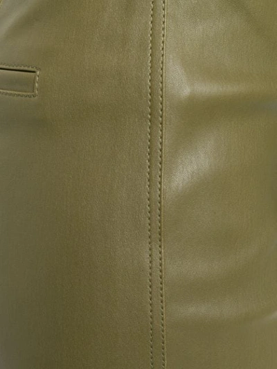 Shop Loewe High-waisted Trousers In Green