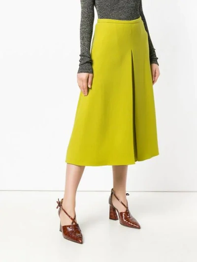 Shop Rochas Flared Culottes In Green