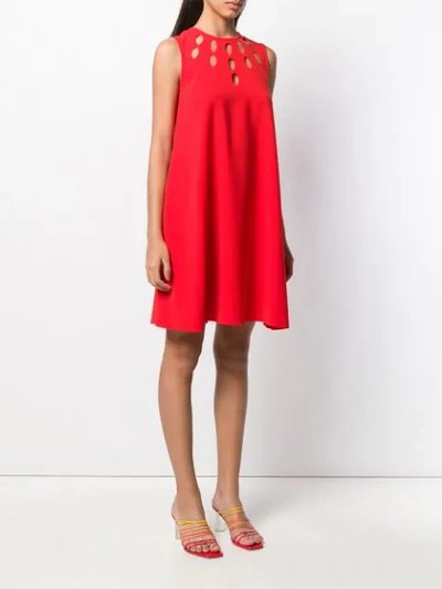 Shop Pinko Cutout Detail Dress - Red