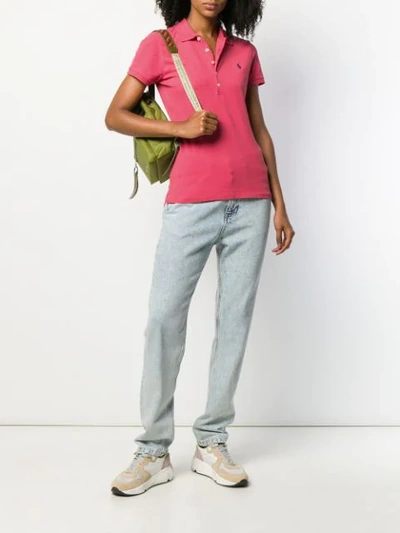 Shop Polo Ralph Lauren Classic Polo Shirt In Pink