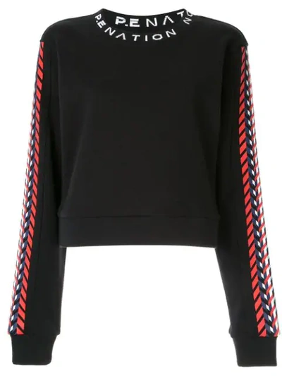 Shop P.e Nation Tribe Nation Sweatshirt In Black