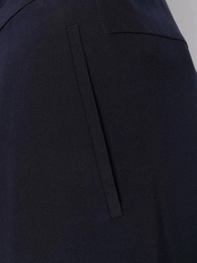 Shop Chloé Wrap-effect Trousers In Blue