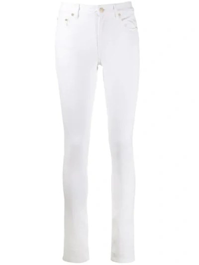 Shop Joseph Mid Rise Skinny Trousers In White