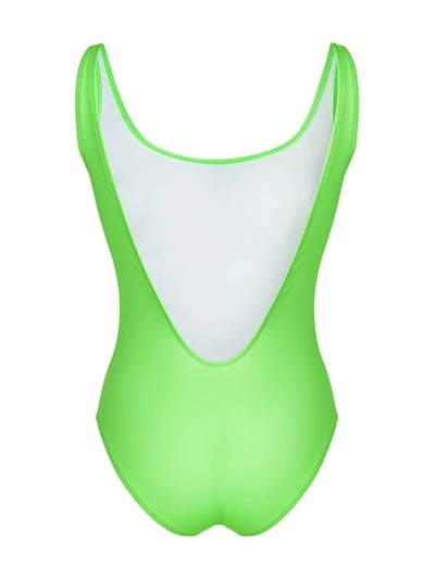 Shop Alberta Ferretti Tuesday Swimsuit In Green