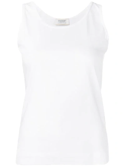 Shop Snobby Sheep Scoop Neck Vest Top In White