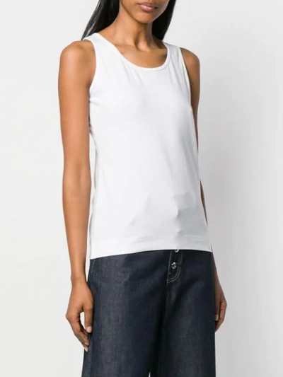 Shop Snobby Sheep Scoop Neck Vest Top In White