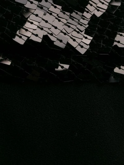 Saint Laurent Strapless Cutout Sequined Crepe Gown In Black