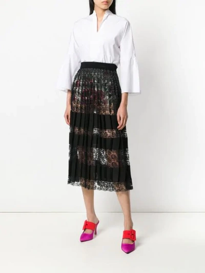 Shop Dolce & Gabbana Peony Print High Waisted Shorts In White