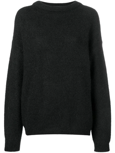 Shop Acne Studios Dramatic Oversized Sweater In Black