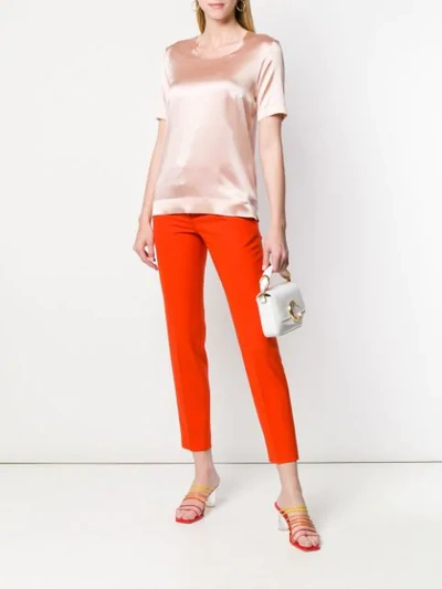 Shop D-exterior Loose Fit Blouse In Pink