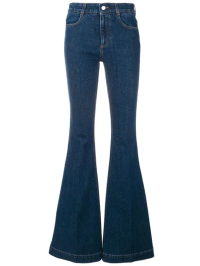 Shop Stella Mccartney Seventies Flared Jeans In Blue