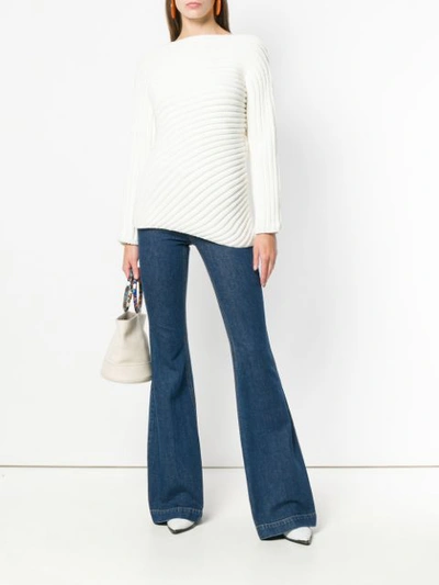 Shop Stella Mccartney Seventies Flared Jeans In Blue