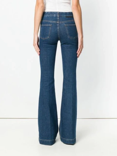 Shop Stella Mccartney Seventies Flared Jeans In Blue