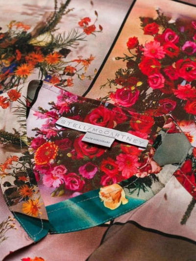 Shop Stella Mccartney Open Collar Floral Shirt In Multicolour