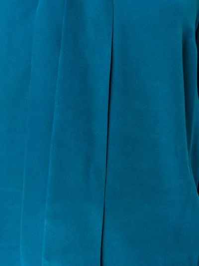 MICHAEL MICHAEL KORS 系带领口丝绸罩衫 - 蓝色