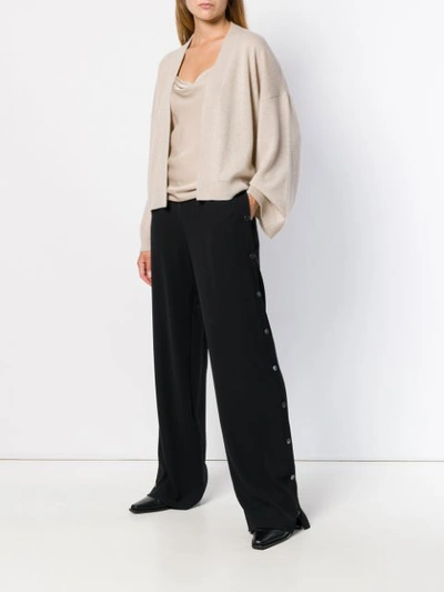 Shop Theory Draped Neck Top - Neutrals