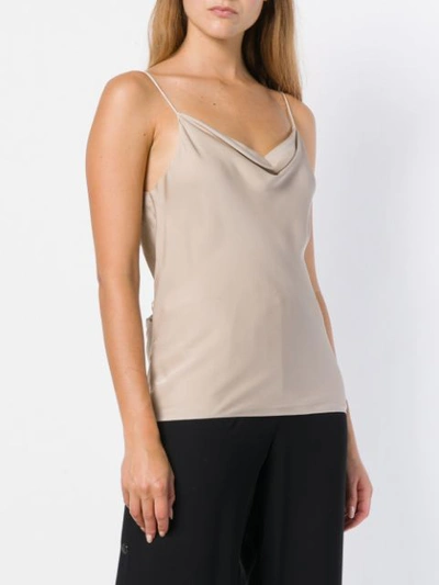 Shop Theory Draped Neck Top - Neutrals