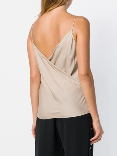 Shop Theory Draped Neck Top - Neutrals