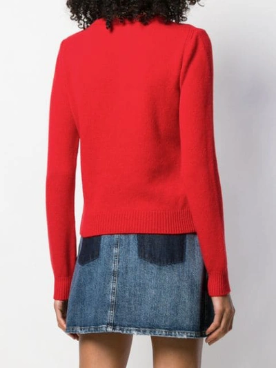 ALBERTA FERRETTI I LOVE YOU SWEATER - 红色