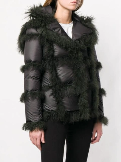 Shop Mr & Mrs Italy Daunenjacke Mit Shearling In Black