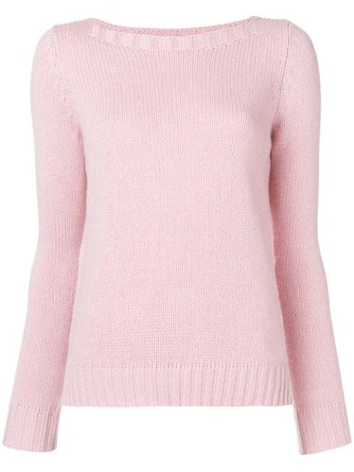 Shop Aragona Cashmere Knit Sweater In Pink