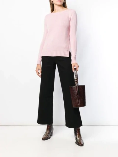 Shop Aragona Cashmere Knit Sweater In Pink